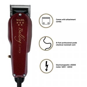 Wahl Professional 5-Star Balding Clipper with V5000+ Electromagnetic Motor for Ultra Close Trimming, Professional Barbers - Model 8110
