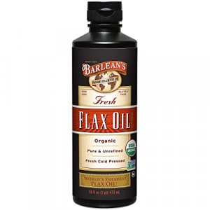 Barlean's Fresh Flaxseed Oil from Cold Pressed Flax Seeds - 7,640mg ALA Omega 3 Fatty Acids for Improving Heart Health - Vegan, USDA Organic 16-Oz