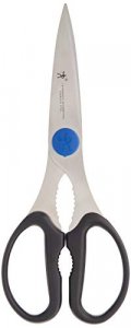 HENCKELS Heavy Duty Kitchen Shears that Come Apart, Dishwasher Safe, Black, Stainless Steel, Blue