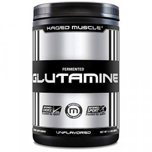 KAGED MUSCLE, L-Glutamine Powder 500 Gram, Vegan, Support Muscle Recovery, Post Workout, Glutamine, Banned-Substance Free, Unflavored, 100 Servings