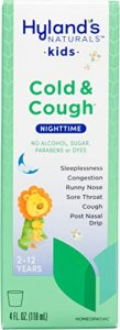 Hyland's Cold Medicine for Kids Ages 2+ by Hylands, Cold and Cough 4 Kids Nighttime, Cough Syrup Medicine for Kids, Decongestant, Allergy and Common