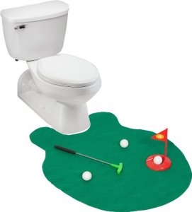 EZ DRINKER Toilet Golf - Putter Practice in The Bathroom Toy