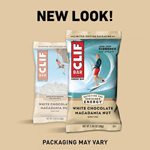 CLIF BARS - Energy Bars - White Chocolate Macadamia Nut Flavor - Made with Organic Oats - Plant Based Food - Vegetarian - Kosher (2.4 Ounce Protein B
