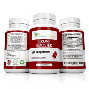 Iron Booster - Iron Supplement for Women - Helps Boost Red Blood Cell Production with Slow Release Non Constipating Ferrous Iron Pills for Women - Be