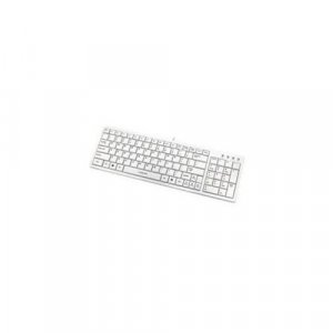 I-Rocks White USB Wired Slim Keyboard (KR-6421-WH)