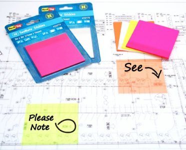 Redi-Tag SeeNote Stickies Transparent Sticky Notes, 50 per Pack, 3