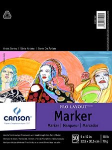 Canson XL Series Watercolor Paper, Wirebound Pad, 9x12 inches, 30 Sheets  (140lb/300g) - Artist Paper for Adults and Students - Watercolors, Mixed