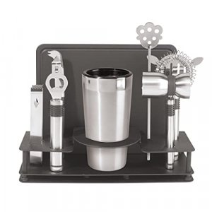 OGGI Dial A Drink Cocktail Shaker - Warm Gray, 15 Recipes, Built in  Strainer, 34 oz - The Original and Only Dial A Drink - Ideal Home Bar Drink  Mixer