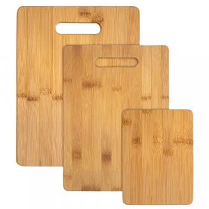 Totally Bamboo Surfboard Shaped Bamboo Wood Cutting Board and Charcuterie  Serving Board, 23 x 7-1/2