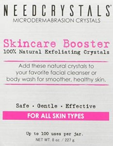 NeedCrystals Microdermabrasion Crystals 8 oz. / 227g. DIY Face Scrub. Natural Facial Exfoliator for Dull or Dry Skin Improves Scars, Blackheads, Pore
