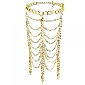 yueton 1pc Tassel Pink Copper Plated Women Girl Hand Harness Bracelet Bangle Chain Link Finger Ring Bracelet