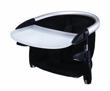 phil&teds Lobster Clip-On Highchair, Black Award Winning Portable High Chair Includes Carry Bag and Dishwasher Safe Tray Hygienic-For Home and Travel
