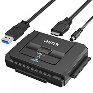 Unitek USB 3.0 to IDE and SATA Converter External Hard Drive Adapter Kit for Universal 2.5/3.5 HDD/SSD Hard Drive Disk, Included 12V/2A Power Adapter