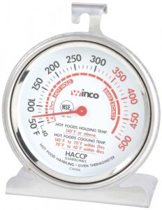 Taylor Large Dial Kitchen Cooking Oven Thermometer, 3.25 Inch Dial,  Stainless Steel