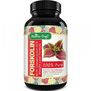 Natures Craft Pure Forskolin Extract - Fat Burning & Metabolism Boosting Weight Loss Supplement - Natural Pills for Women & Men
