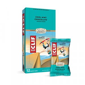 CLIF BARS - Energy Bars - Cool Mint Chocolate - With Caffeine - Made with Organic Oats - Plant Based Food - Vegetarian - Kosher (2.4 Ounce Protein Ba