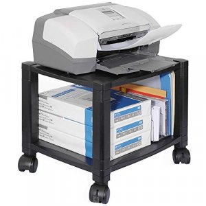 Kantek Mobile Printer Stand, 2 Shelf, Under Desk , 17