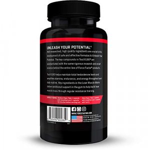 Test X180 Testosterone Booster Supplement for Men with Fenugreek Seed,Tribulus,Cordyceps,Enhance Male Athletic Performance,Force Factor,60 Capsules