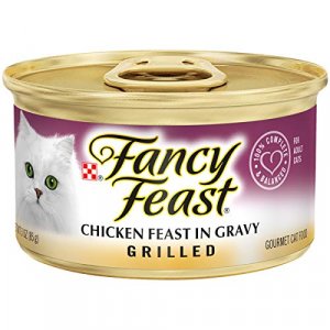 Purina Fancy Feast Gravy Wet Cat Food, Grilled Chicken Feast - (24) 3 oz. Cans