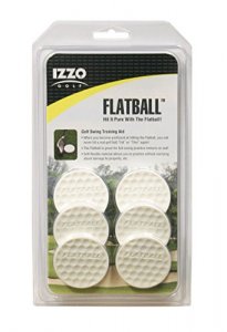 Izzo Golf Flatball Swing Golf Training Aid, White