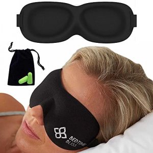 Sleep Mask | Eye Mask for Sleeping Men/Women Better Than Silk Our Luxury are Comfortable - This Sleeping mask Set Includes Carry Pouch and Ear Plugs