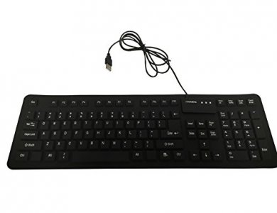ROCKSOUL Flexible Keyboard Slim Water & Dust Proof (KB-101F106B), Black