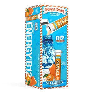 Zipfizz Healthy Energy Drink Mix Hydration with B12 and Multi Vitamins, Orange Cream, 7.76 Oz, Pack of 20