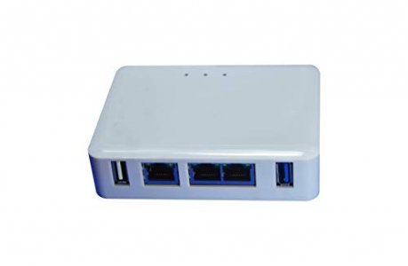 Globalscale Technologies, Inc. V7 64 Bit Single Board Computer Network Switch ESPRESSObin+ Board with Enclosure