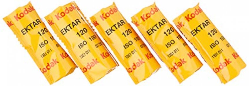 Kodak Professional Ektar Color Negative Film ISO 100, 120 Size, Propack of 5, *USA*