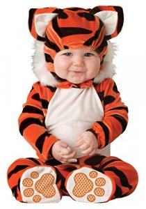 Lil Characters Unisex-Baby Infant Tiger Costume, Orange/Black/White, Large (18-2T)