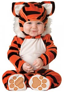 Lil Characters Unisex-Baby Infant Tiger Costume, Orange/Black/White, Large (18-2T)