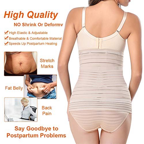 3 in 1 Postpartum Belly Support Recovery Wrap Band for Postnatal