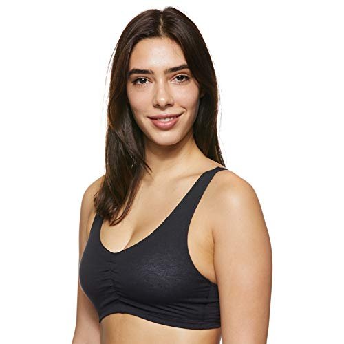 Hanes Women'S Stretch Cotton Low Imact Sports Bras - 2 Pack, White/Black,  Large - Imported Products from USA - iBhejo
