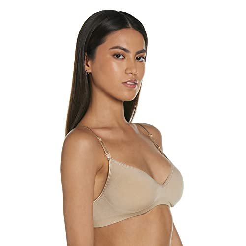 Hanes Womens Comfy Support Wirefree Mhg795 Bras, Nude Heather