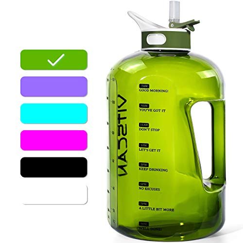 GOSWAG 32oz Motivational Water Bottles with Time Marker & Fruit