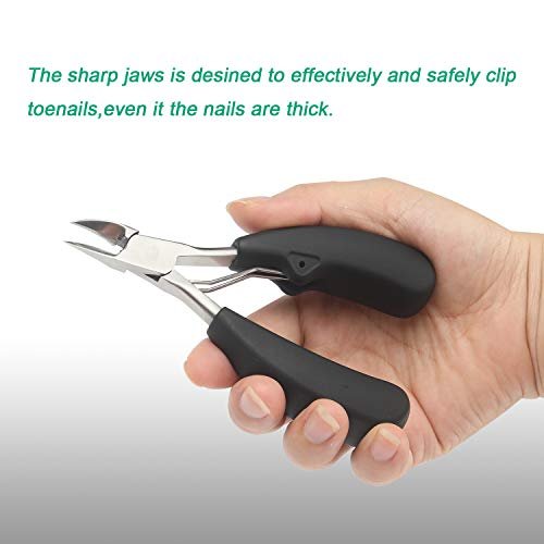 Splash proof Extra Large Toe Nail Clippers Nail Cutter W/Holster For Thick  Nails