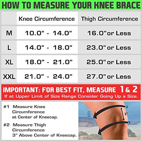 Techware Pro Knee Brace Support - Relieves Acl, Lcl, Mcl, Meniscus Tear,  Arthritis, Tendonitis Pain. Open Patella Dual Stabilizers Non Slip Comfort  N - Imported Products from USA - iBhejo