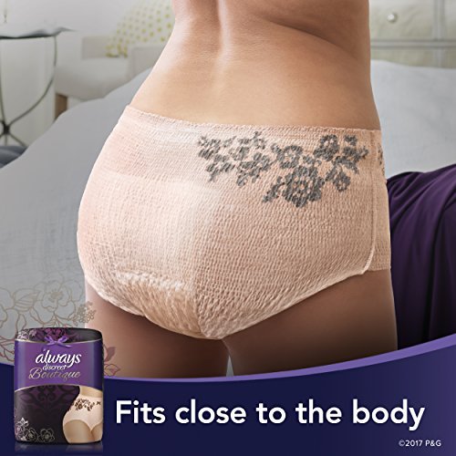 Always Discreet Boutique Incontinence Underwear For Women, Large, 10 Count  - Imported Products from USA - iBhejo