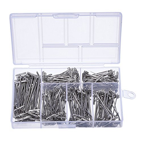 T Pins, 100 Pcs 1.25 Inch - Nickel Plated Steel Wire Wig T-pins