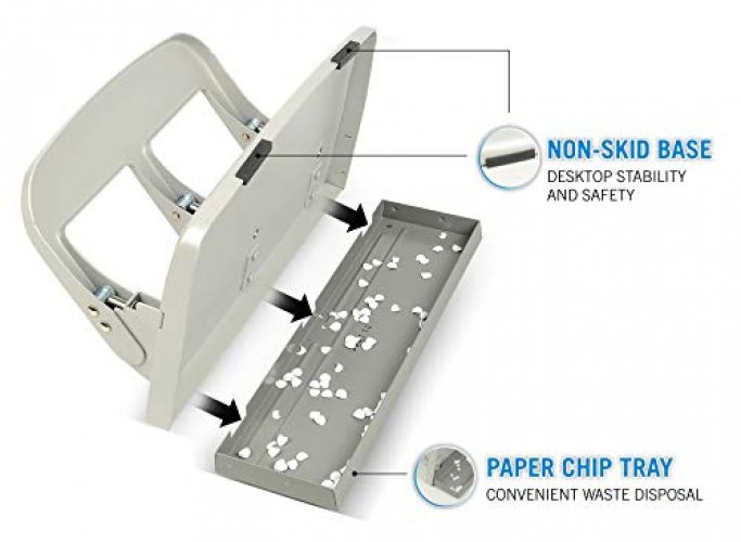 CARL, Medium-Duty 3 Hole Paper Punch, 40 Sheet Punch Capacity, Metallic,  Model:HC-340 - Imported Products from USA - iBhejo