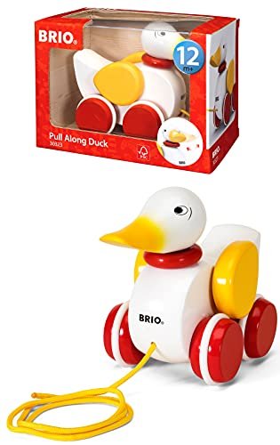 Janod Pure Pull Along Snail - Wooden 2-in1 Musical Toy - Ages 1+ - J05159