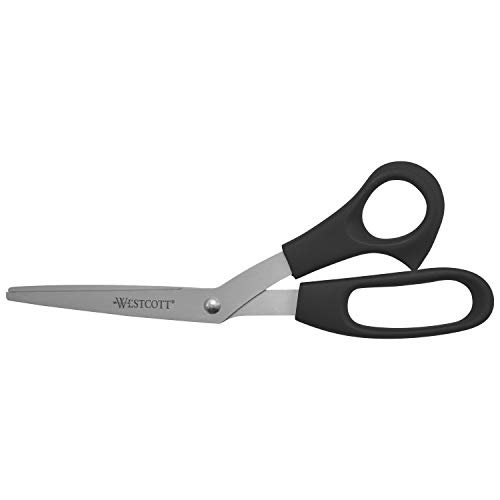 Westcott 13402 Scissors, All-Purpose Bent Scissors For Office And Home,  Black, 3 Pack - Imported Products from USA - iBhejo