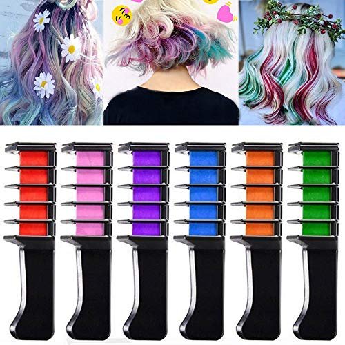 EBANKU Temporary Hair Chalk Comb, 6 Color Washable Hair Chalk Set for Girls  Kids Gifts on Cosplay DIY Birthday Party Children's Day - Shop Imported  Products from USA to India Online - iBhejo