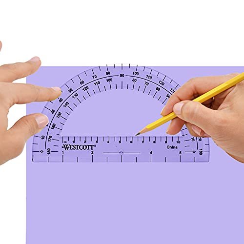 Westcott 6-Inch 150 mm Plastic Ruler - Clear