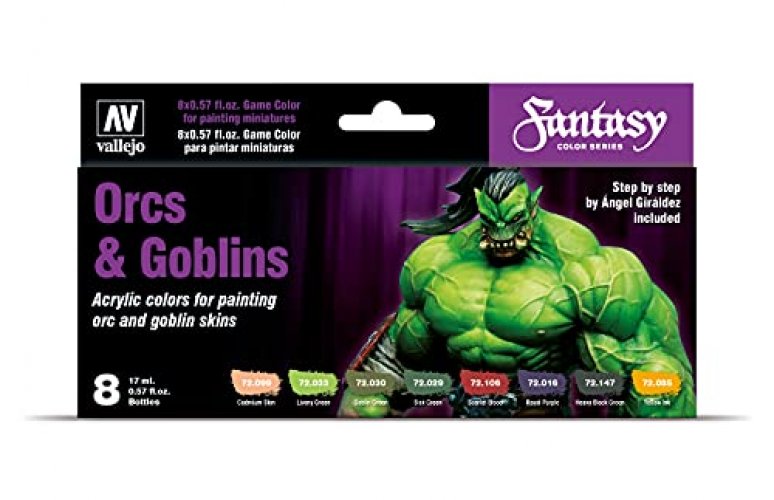 Vallejo Orcs & Goblins Game Color (8 Set) Paint For 168 Months To 1200  Months - Imported Products from USA - iBhejo