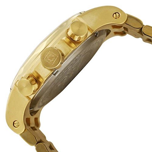 Invicta Men's 1270 Specialty Chronograph Gold Dial 18k Gold Ion-Plated  Stainless Steel Watch