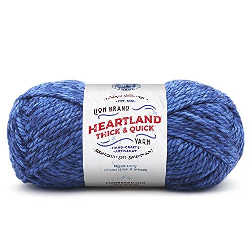 Lion Brand Yarn (1 Skein) Vanna's Choice Yarn, Dusty Blue