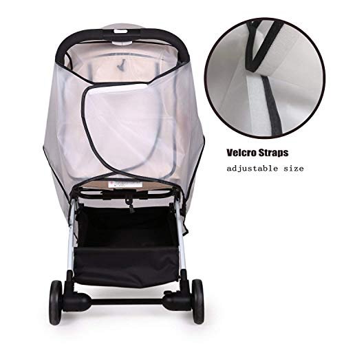 Car Seat Rain Cover Universal, Food Grade EVA, Waterproof Weather Shield  for Infant Car Seat with Storage Bag, Baby Car Seat Stroller Rain Cover