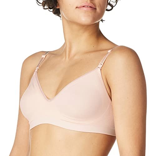 Hanes Women'S Wireless T-Shirt, Moisture-Wicking Convertible Smoothing Bra,  Full-Coverage, Light Buff Heather, Large - Imported Products from USA -  iBhejo