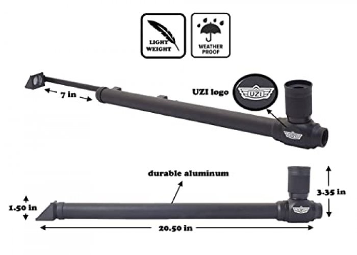 Uzi Periscope 20-Inch to 27-Inch Weatherproof Aluminum Periscope, 5x20 ...